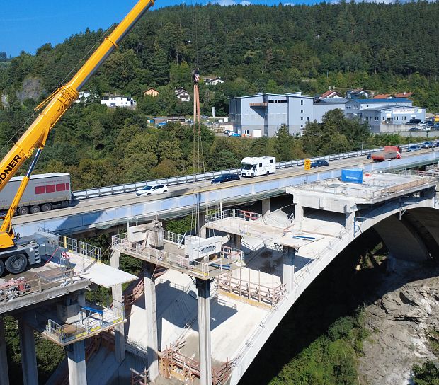 ASFINAG, Ersatzneubau Sillbrücke II, A 13 Brenner Autobahn