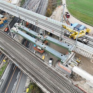 ÖBB: Linz-Wels, Baulos 4.2 - Brücken über die A25